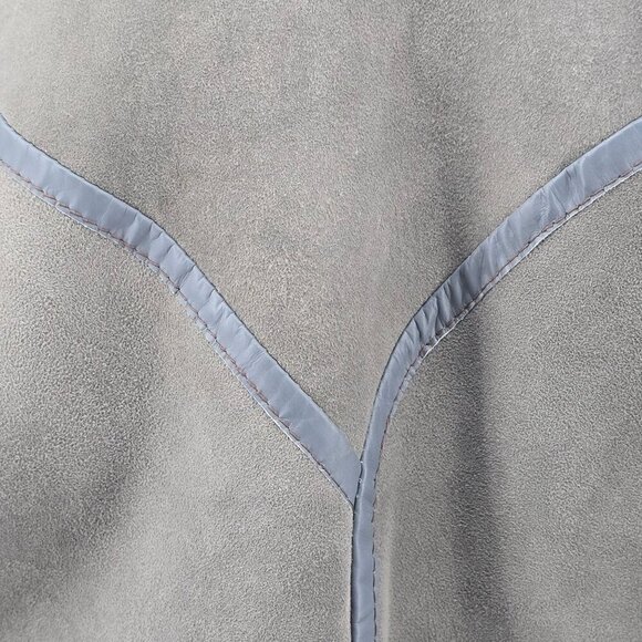 Full Length Grey Fleece Coath, Womens XXL - Picture 5 of 11